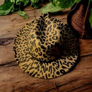 Cowboy/ Cowgirl Leopard hat